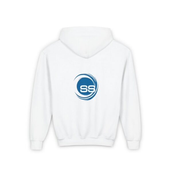 SS Youth Hoodie - White - Image 2